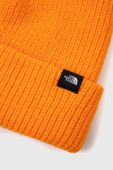 Шапка The North Face колір помаранчевий з товстого трикотажу (3061411)