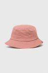 Бавовняний капелюх 4F колір рожевий з бавовни Бавовняний капелюх 4F колір рожевий з бавовни