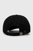 Бавовняна бейсболка Hummel колір чорний однотонна