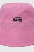 Бавовняний капелюх Vans колір рожевий з бавовни