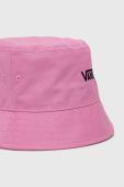Бавовняний капелюх Vans колір рожевий з бавовни