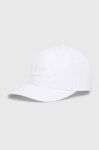 Бавовняна кепка Alpha Industries колір білий з аплікацією 168903.09-White
