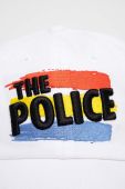 Бавовняна бейсболка American Needle the Police колір білий з аплікацією