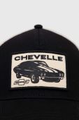 Кепка American Needle Chevelle колір чорний з аплікацією