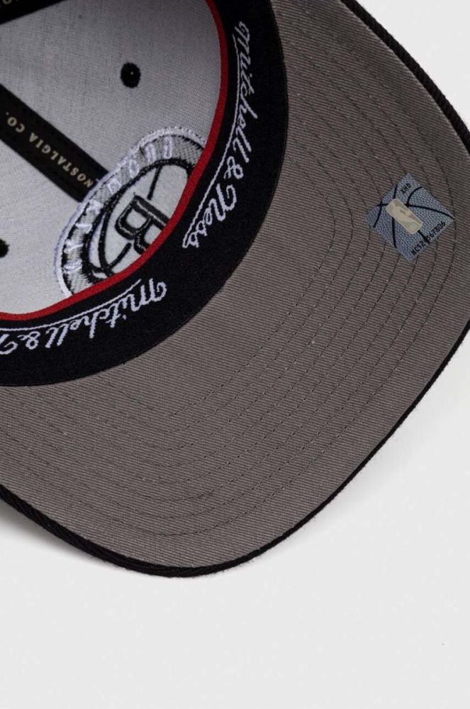 Кепка з домішкою вовни Mitchell&Ness Brooklyn Nets колір чорний з аплікацією (3287304) фото 4