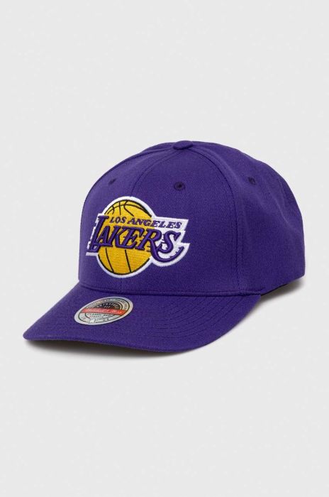 Кепка з домішкою вовни Mitchell&Ness Los Angeles Lakers колір фіолетовий з аплікацією (3287308)