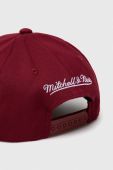 Кепка з домішкою вовни Mitchell&Ness Miami Heat колір бордовий з аплікацією