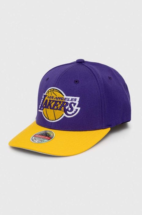 Кепка з домішкою вовни Mitchell&Ness Los Angeles Lakers колір фіолетовий з аплікацією (3287203)