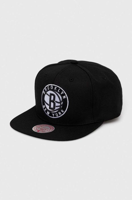 Кепка Mitchell&Ness Brooklyn Nets колір чорний з аплікацією