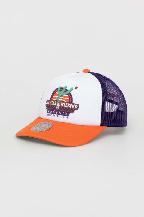 Кепка Mitchell&Ness Phoenix Suns колір білий візерунок