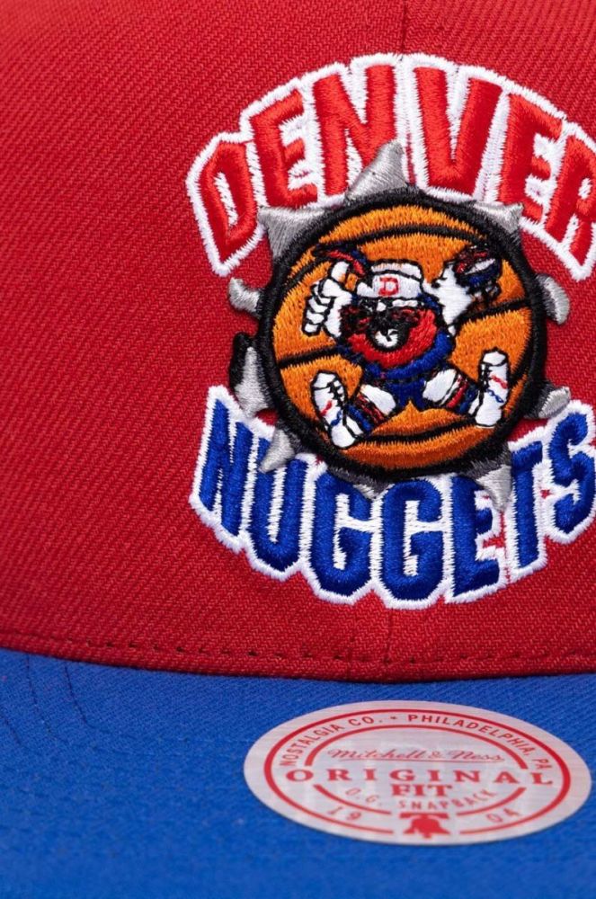 Кепка Mitchell&Ness Denver Nuggets колір червоний візерунок фото 2