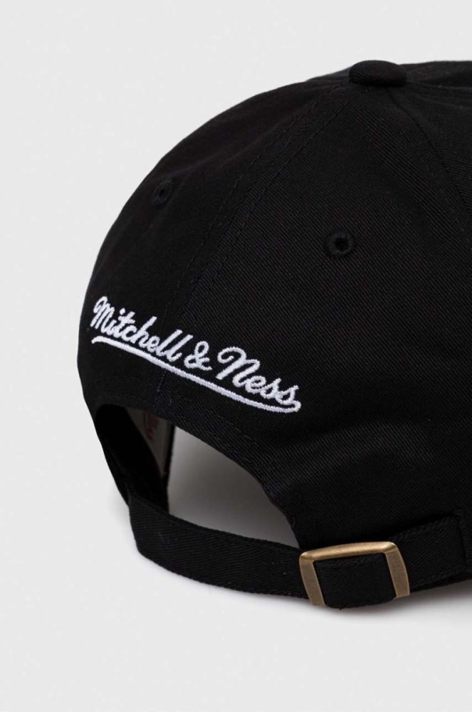 Бавовняна бейсболка Mitchell&Ness Los Angeles Kings колір чорний з аплікацією фото 3