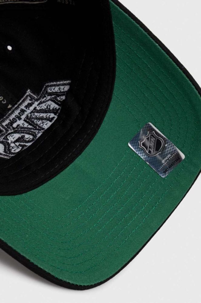 Бавовняна бейсболка Mitchell&Ness Los Angeles Kings колір чорний з аплікацією фото 4