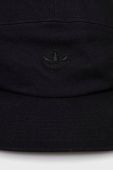 Бавовняна бейсболка adidas Originals Adicolor Five-Panel Cap колір чорний однотонна H34573-BLACK