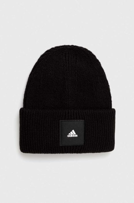 Шапка adidas Performance колір чорний з товстого трикотажу (3373871)