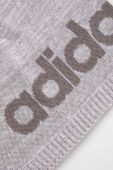 Шапка adidas колір сірий з тонкого трикотажу