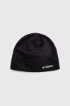 Шапка adidas TERREX колір чорний з тонкого трикотажу Шапка adidas TERREX колір чорний з тонкого трикотажу