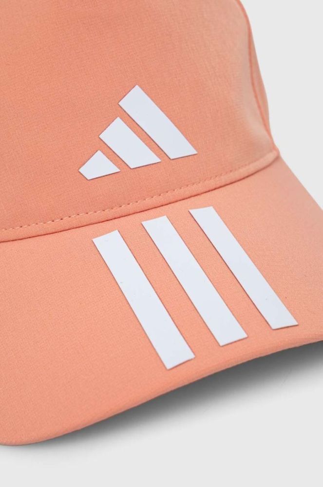Кепка adidas Performance колір помаранчевий з принтом фото 2