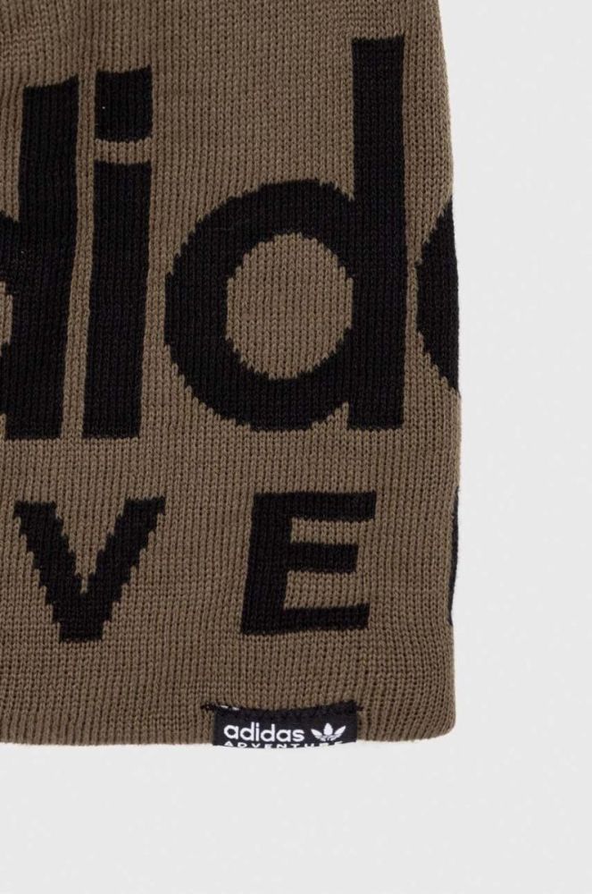 Шапка adidas Originals колір зелений фото 3