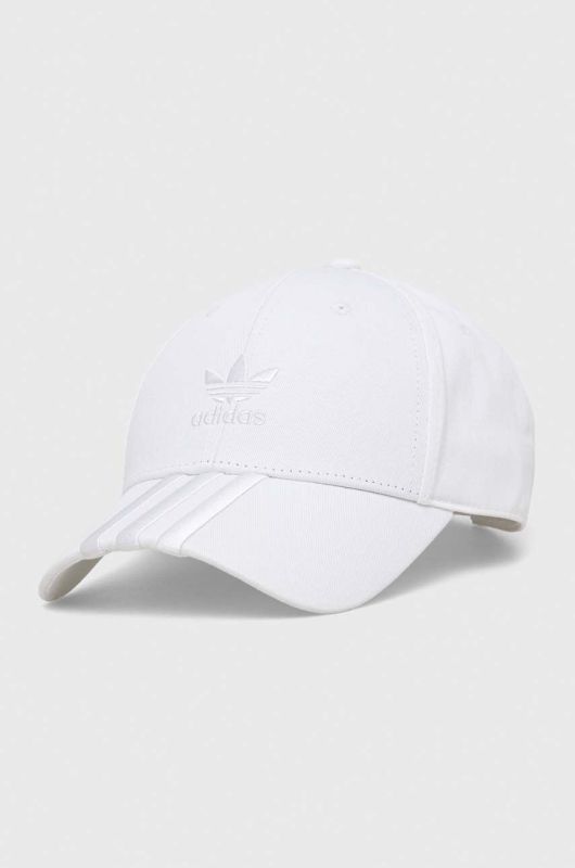 Кепка adidas Originals колір білий з аплікацією