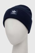 Шапка adidas Originals колір синій з тонкого трикотажу