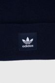 Шапка adidas Originals колір синій з тонкого трикотажу