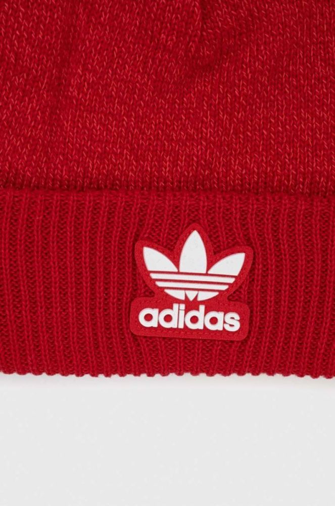 Шапка adidas Originals колір червоний фото 3