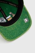 Бавовняна бейсболка Mitchell&Ness Boston Celtics колір зелений з аплікацією