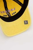 Бавовняна бейсболка Mitchell&Ness Los Angeles Lakers колір жовтий з аплікацією