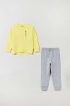 Дитячий бавовняний спортивний костюм OVS колір жовтий