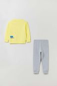 Дитячий бавовняний спортивний костюм OVS колір жовтий