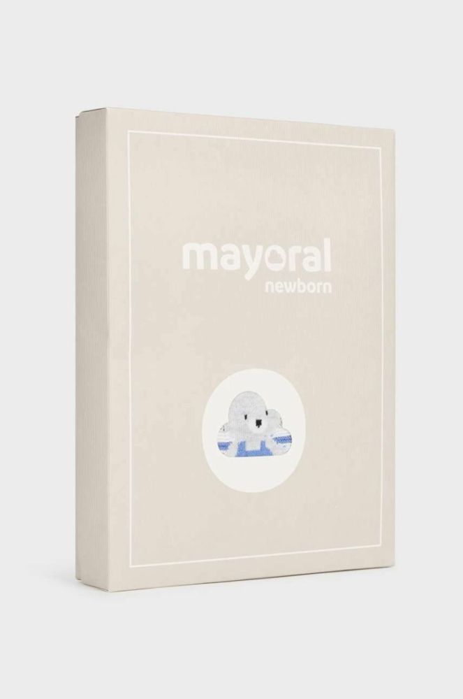Дитячий бавовняний комплект Mayoral Newborn колір блакитний (3013505) фото 8