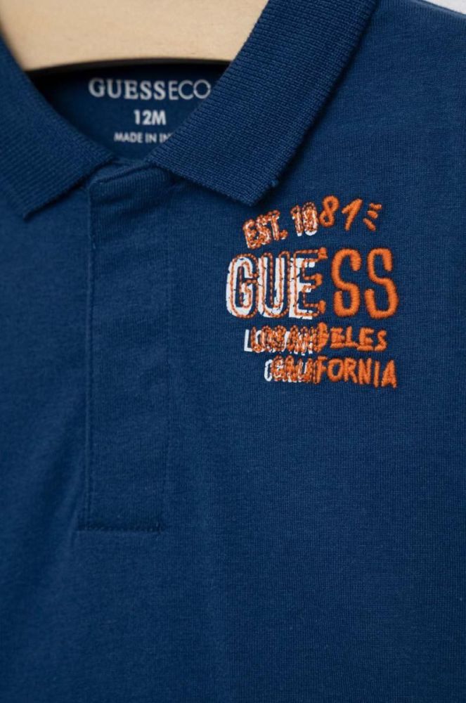 Дитячий бавовняний комплект Guess колір блакитний (3008579) фото 3