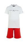 Дитячий бавовняний комплект Tommy Hilfiger колір червоний