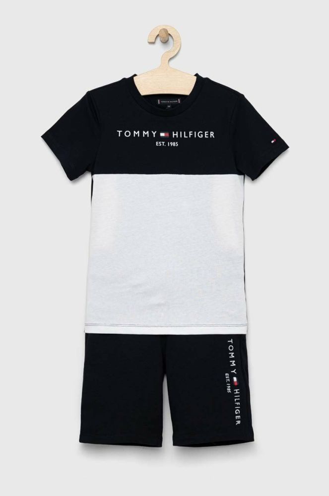 Дитячий бавовняний комплект Tommy Hilfiger Колір чорний колір чорний