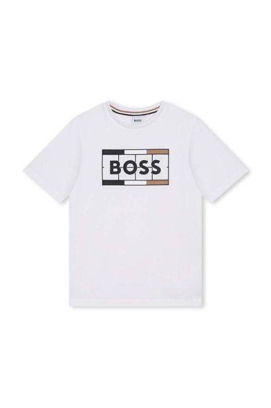 Дитячий бавовняний комплект BOSS колір білий (3094550)