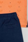 Дитячий бавовняний комплект zippy колір помаранчевий