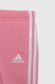 Дитячий спортивний костюм adidas I 3S CB FT JOG колір рожевий