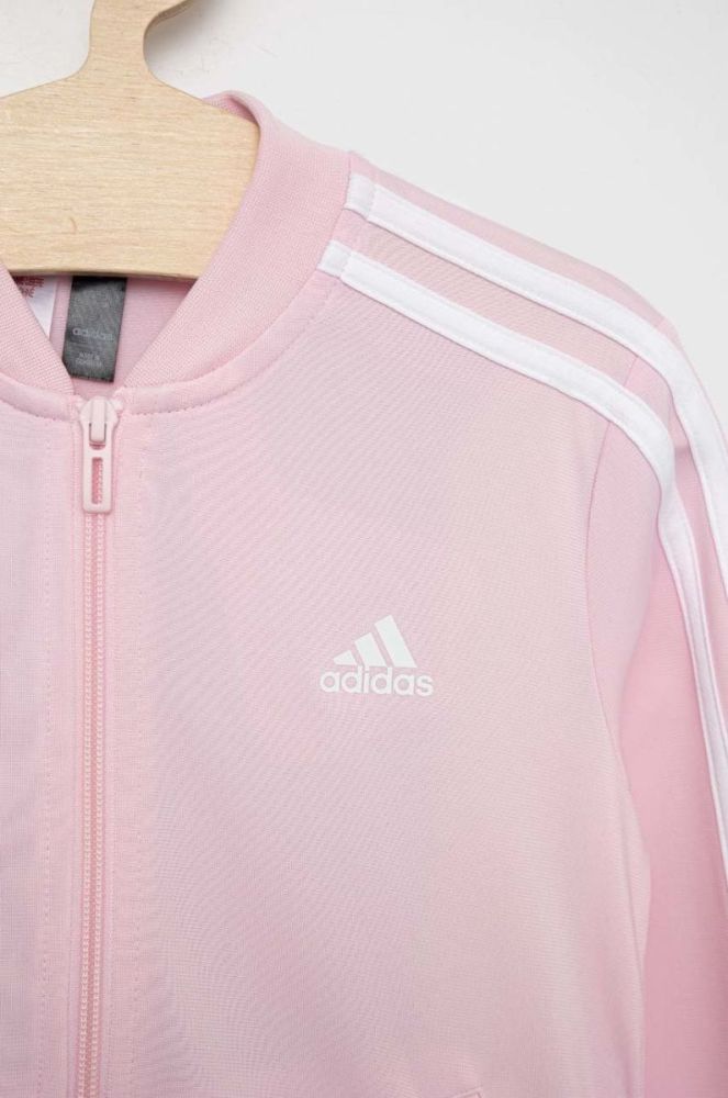 Дитячий спортивний костюм adidas G 3S колір рожевий фото 3