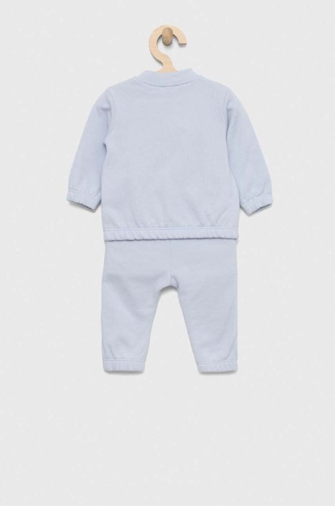 Дитячий бавовняний костюм United Colors of Benetton колір фіолетовий (2983964) фото 2