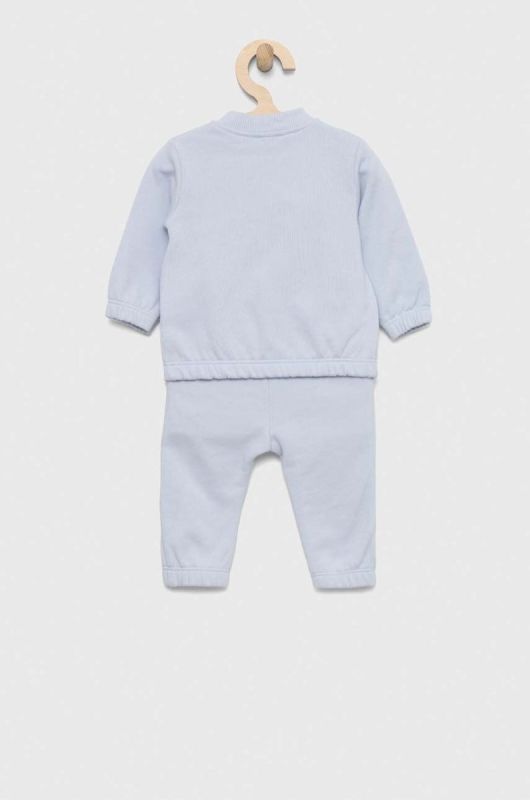 Дитячий бавовняний костюм United Colors of Benetton колір фіолетовий (2983964) фото 2