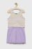 Дитячий бавовняний комплект United Colors of Benetton колір фіолетовий (3279050)