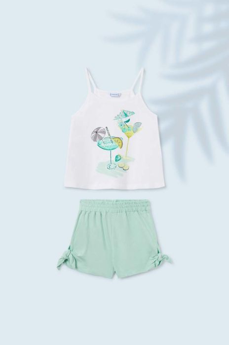 Дитячий бавовняний комплект Mayoral колір бірюзовий (2954204)