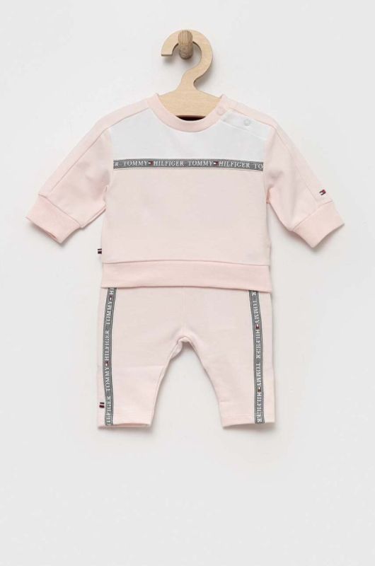 Cпортивний костюм для немовлят Tommy Hilfiger колір рожевий (3216517)