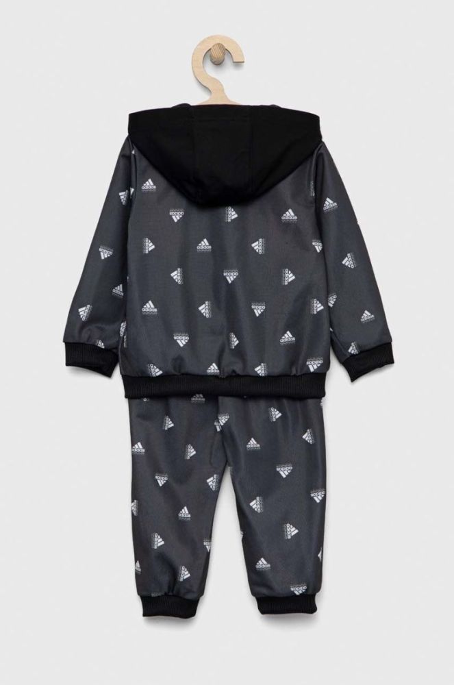 Дитячий спортивний костюм adidas I BLUV SHINY колір сірий фото 2