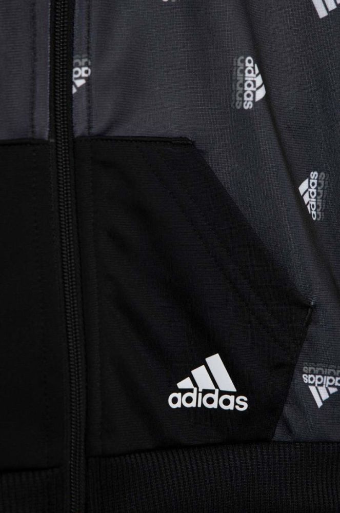 Дитячий спортивний костюм adidas I BLUV SHINY колір сірий фото 3