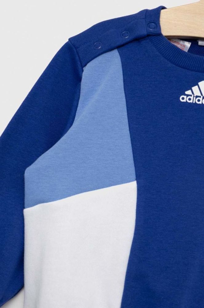 Дитячий комплект adidas I 3S CB FT JOG колір блакитний фото 2