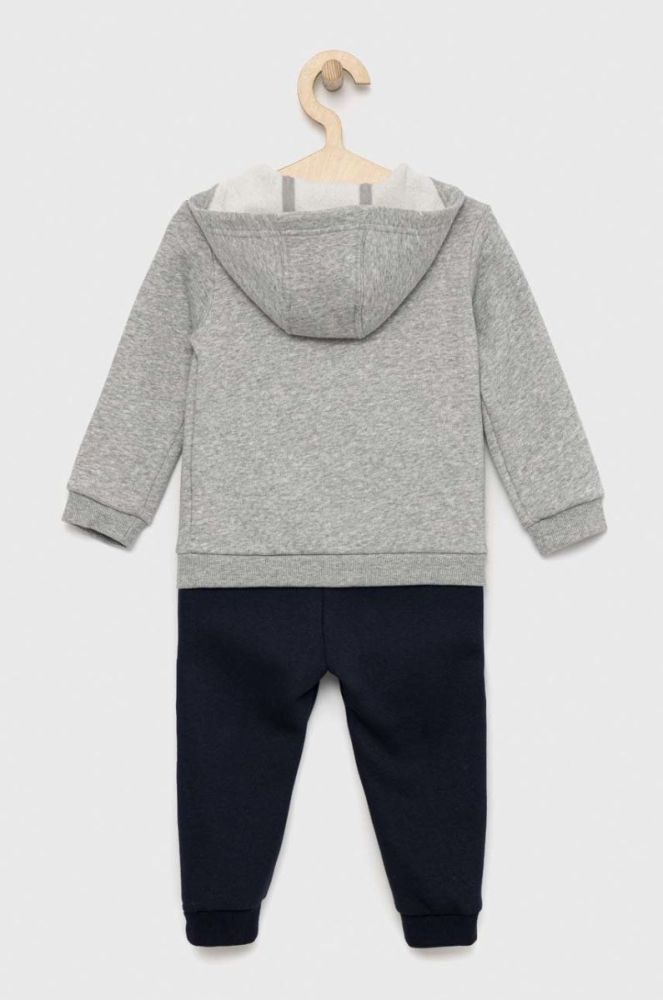 Дитячий спортивний костюм adidas I BLUV FL колір сірий фото 2