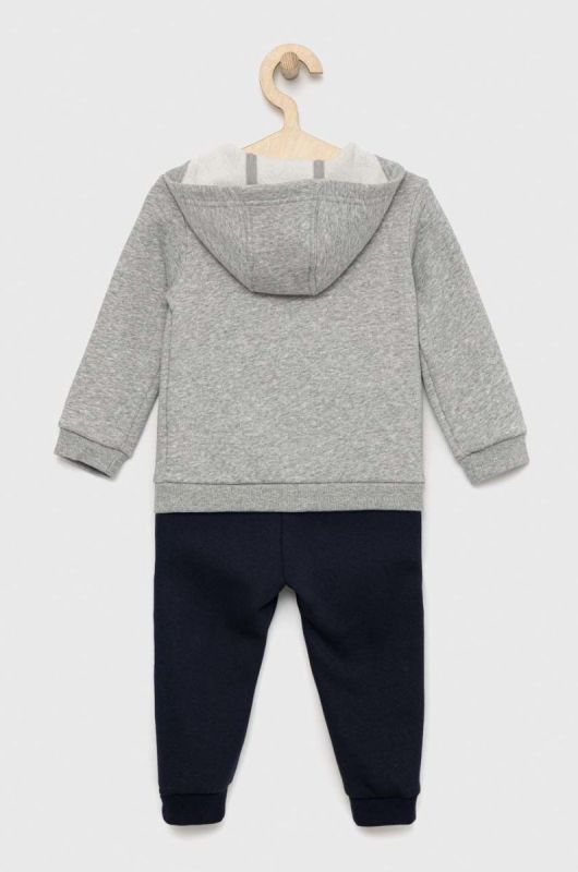 Дитячий спортивний костюм adidas I BLUV FL колір сірий фото 2