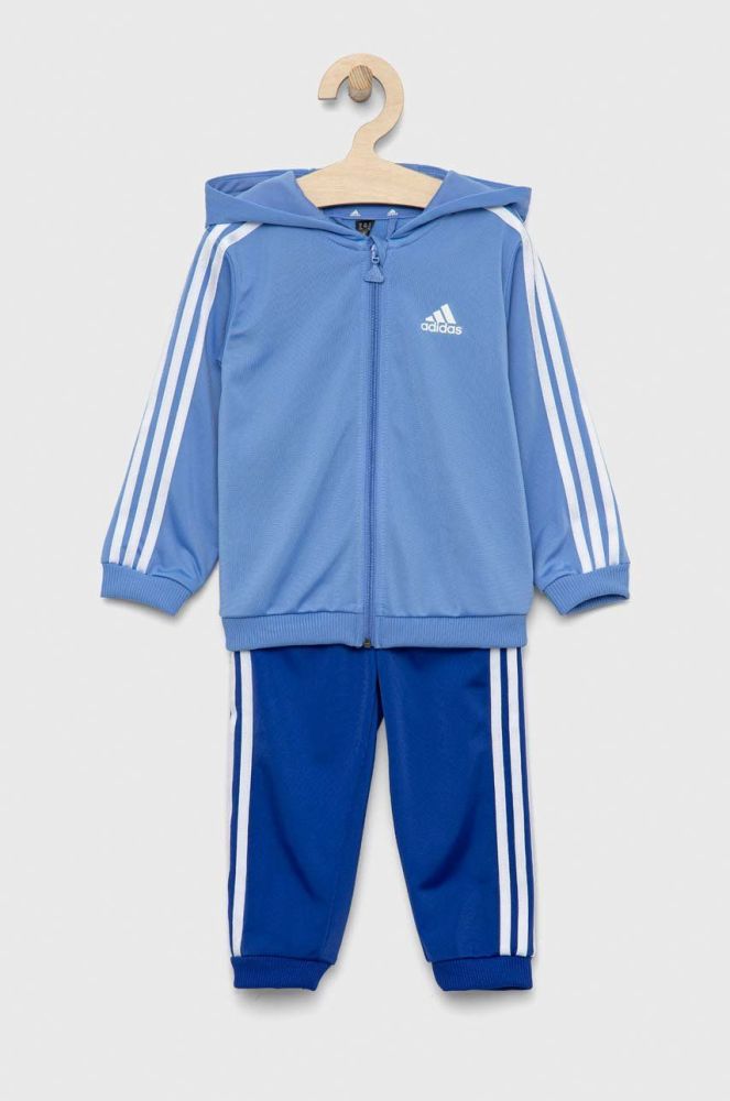 Дитячий спортивний костюм adidas I 3S SHINY колір блакитний